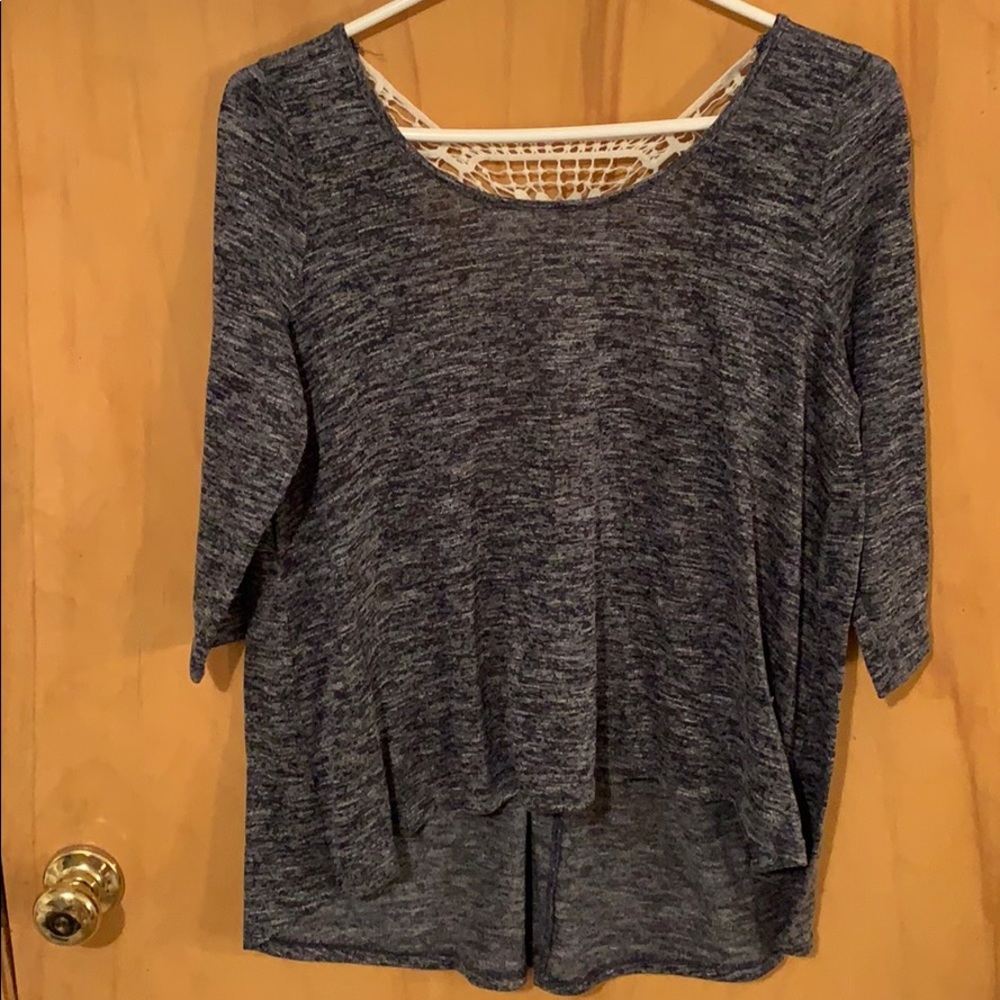 shirt with lace back